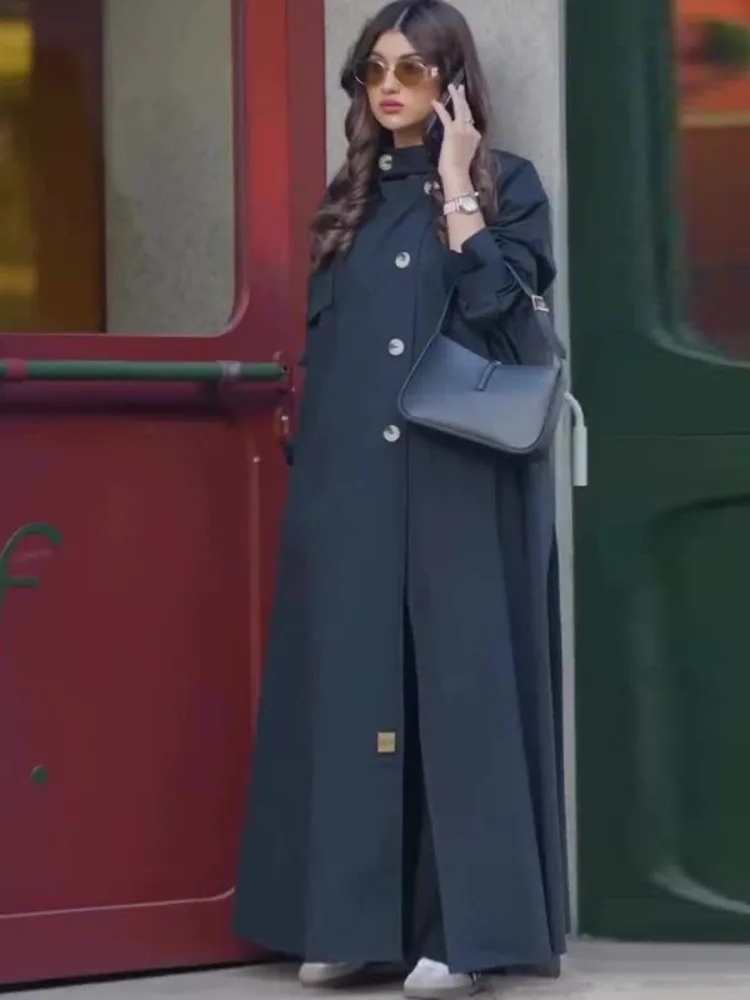 Trench Coat Formal - Muslim Abaya Women Trench Coat Morocco