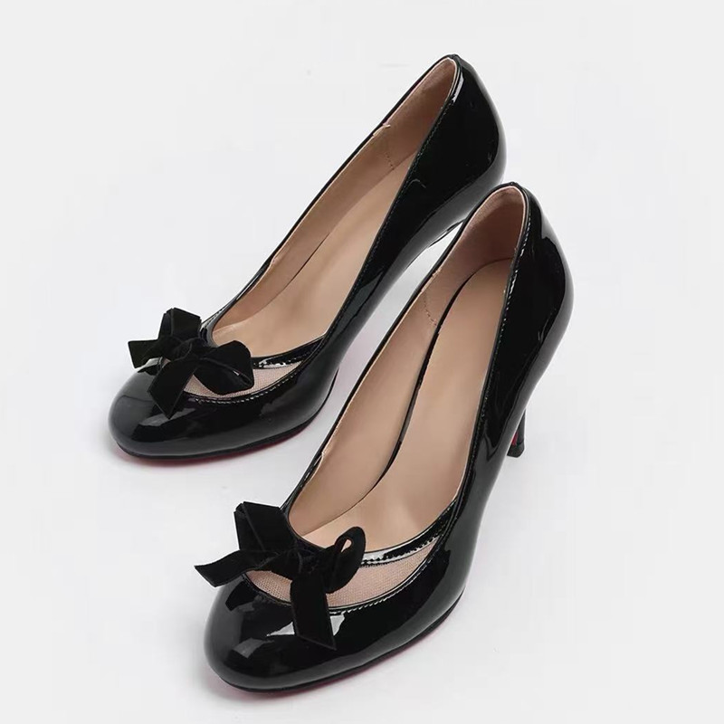 Fashion Patent Leather Bowknot - đánh giá và giá Women Formal Wear For Wedding