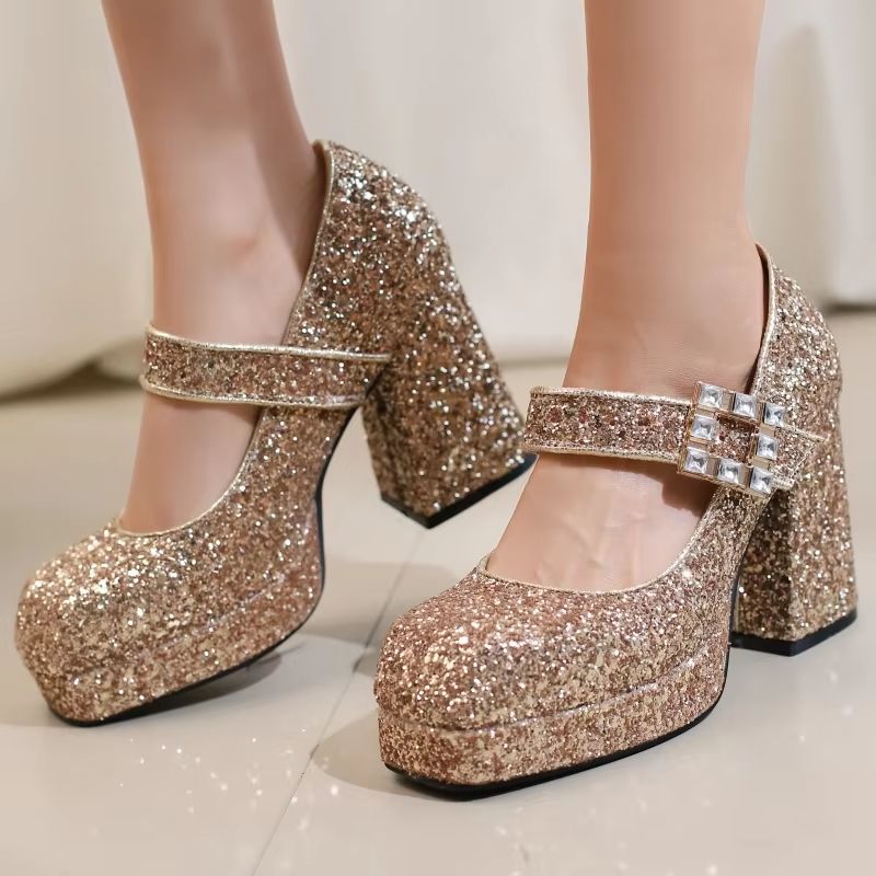 Women's Block High Heels Mary  - đánh giá và giá Women Formal Wear For Wedding