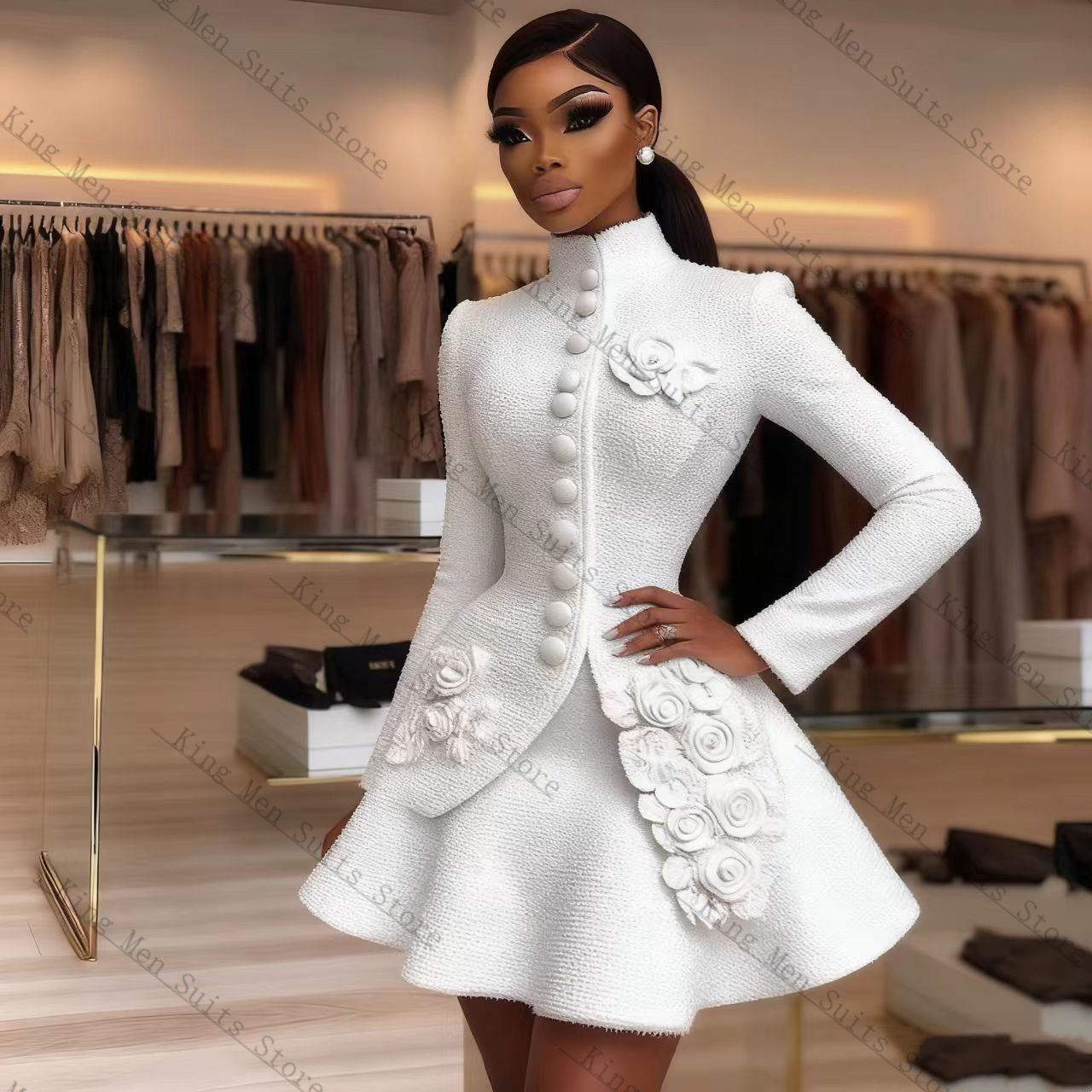 Luxury White Women Suit Set 2  - đánh giá và giá Women'S Formal Wear For A Wedding Guest