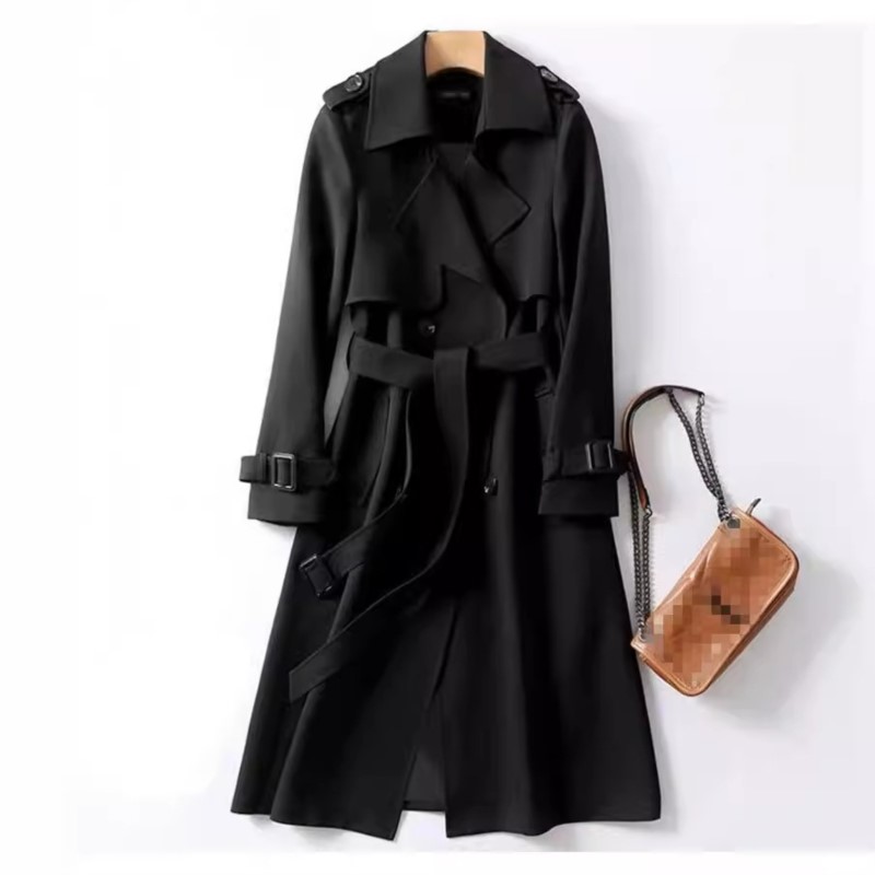 Women's Lapel Belt Double-brea - đánh giá và giá Trench Coat Formal