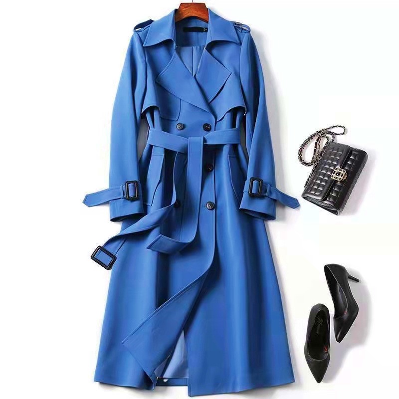 Women's Lapel Belt Double-brea - đánh giá và giá Trench Coat Formal
