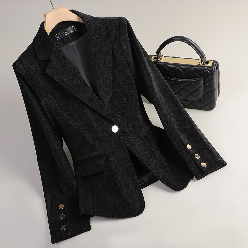 Yellow Gold Velvet Blazer Wome - đánh giá và giá Women Formal Wear With Blazer