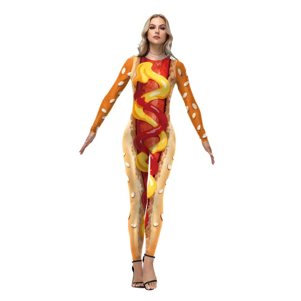 Funny Hot Dog Costume Sausage  - đánh giá và giá Women'S Formal Wear Jumpsuit