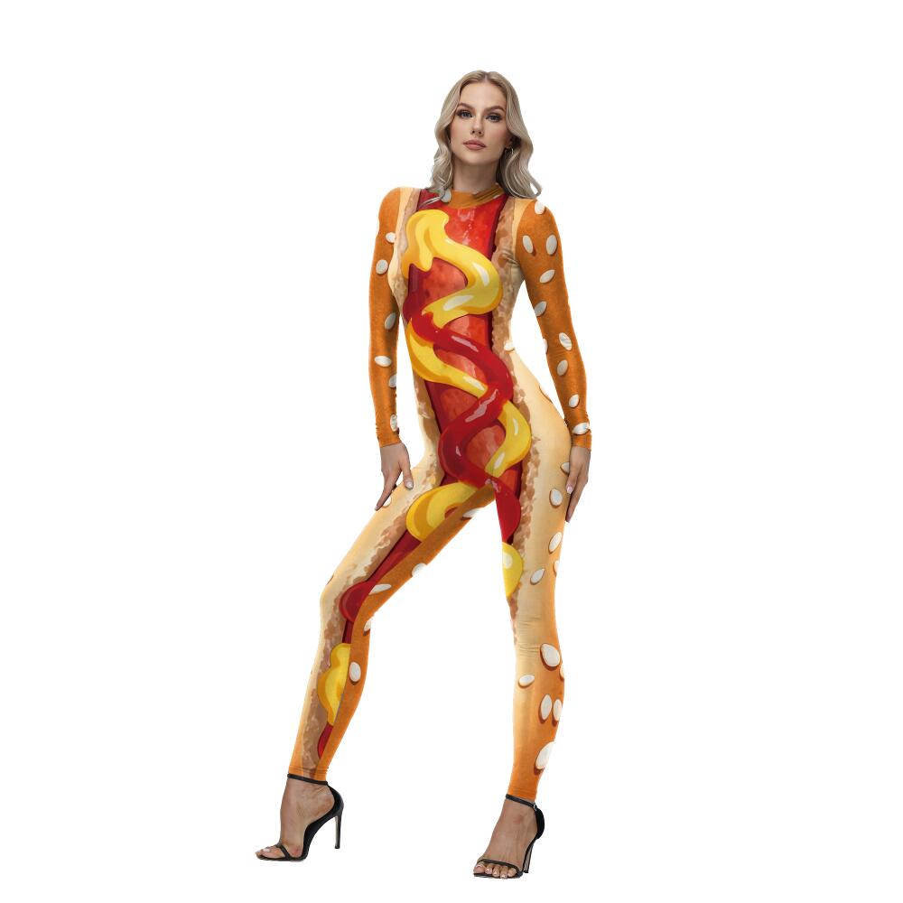 Funny Hot Dog Costume Sausage  - đánh giá và giá Women'S Formal Wear Jumpsuit