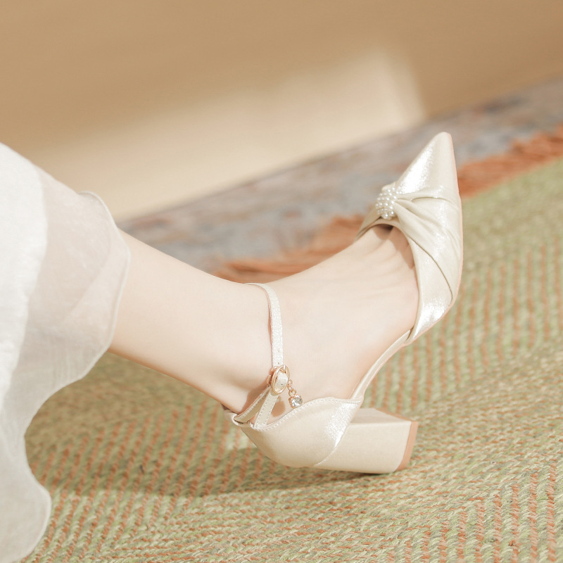 Size 30-44 Chunky Heel Pointed - đánh giá và giá Women Formal Wear For Wedding