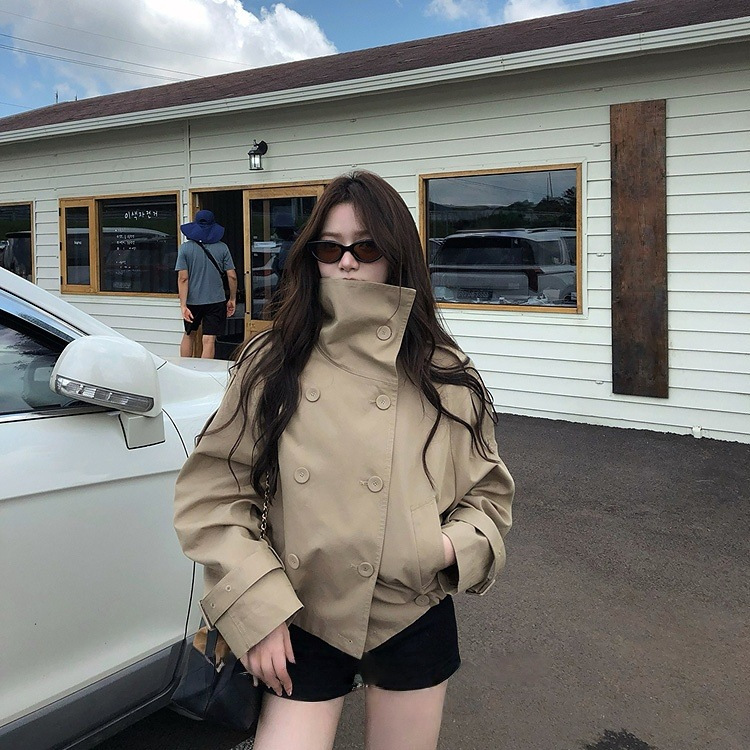 Women Cropped Trench Coat Stan - đánh giá và giá Trench Coat Formal