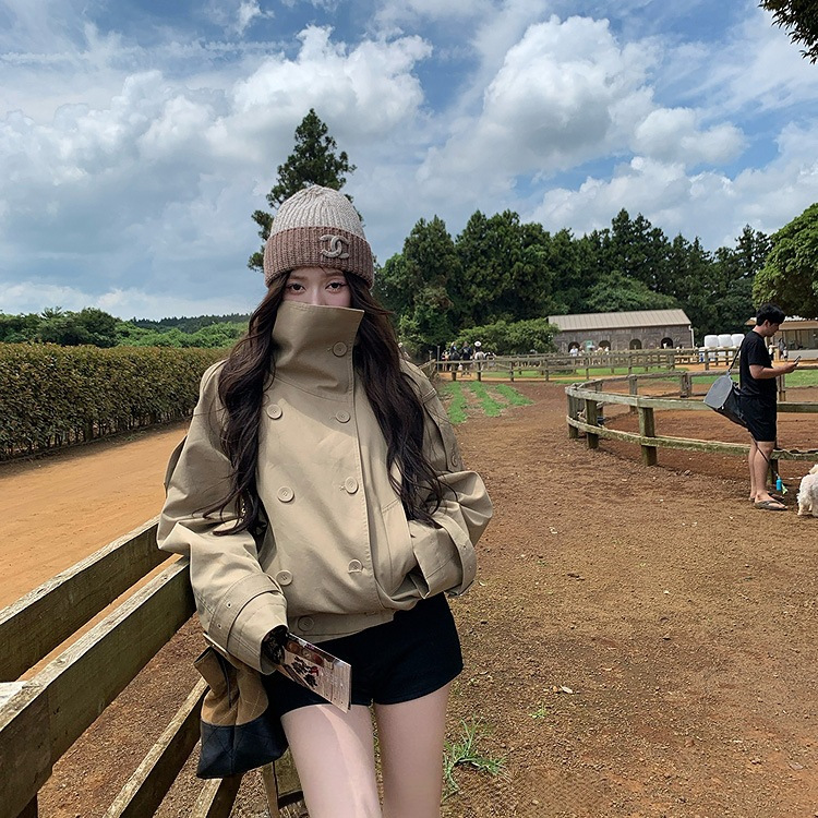 Women Cropped Trench Coat Stan - đánh giá và giá Trench Coat Formal