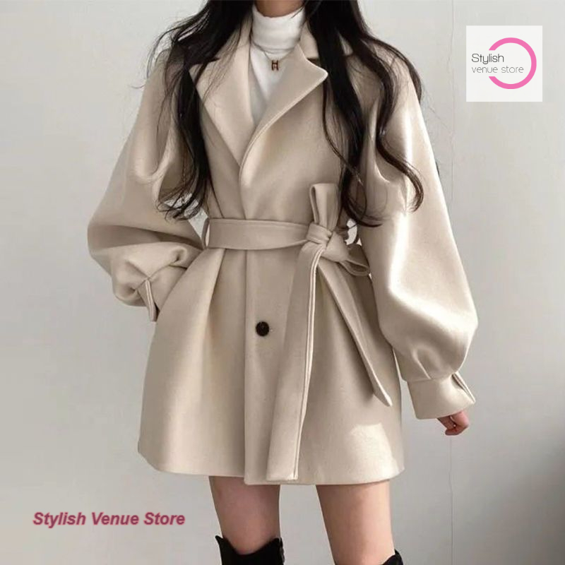 French Black High-Grade Woolen - đánh giá và giá Trench Coat Formal